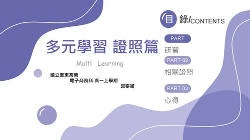 電一甲-邱姿穎-多元學習證照篇 電一甲-邱姿穎-多元學習證照篇